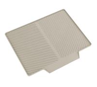 WENKO Alfombrilla escurridora Mod, Nelia escurreplatos utensilios cocina apta para lavavajillas con estructura acanalada plástico 34 x 3 x 40 cm beige