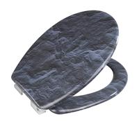 Wenko Asiento De Inodoro SlateRock Con Sistema De Cierre Suave Tapa De Inodoro