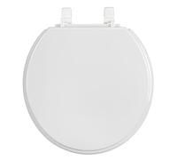 WENKO Asiento de inodoro Torino XXL, de Duroplast resistente con superficie de asiento ergonómica de anchura extra, soporta hasta 300 kg, para todos los inodoros estándar, 44 x 43,5 cm, blanco