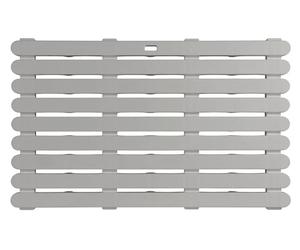 WENKO Baderost - Rejilla Antideslizante para Suelo para baño o Piscina, para Interior y Exterior, plástico, 80 x 50 cm, Color Beige