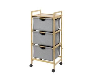 Wenko Bahari carrito multifuncional con ruedas 44x96 cm 62213100