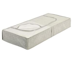 WENKO Bajocama Balance - Bolsa de almacenamiento para debajo de la cama con ventana de visualización, Polipropileno, 105 x 15 x 45 cm, Taupe