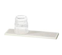 WENKO Bandeja de goteo Mod, Damon escurridor absorbente secado rápido accesorios cocina higiénicos patas silicona 30x0.9x8 cm beige diatomita