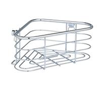 WENKO Bandeja esquinera Trestina, estante de acero inoxidable cromado con copas profundas para un soporte seguro de artículos de tocador, ideal para ahorrar espacio en el baño y la ducha, 25 x 10,5 x
