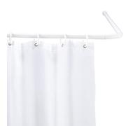 Wenko Barra Angular Universal Blanca - Varias Longitudes, Ø 2 cm, Aluminio, 2 x 2 cm, Blanco