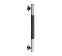 WENKO Barra de seguridad de acero inoxidable Secura 40,5 cm - Asa de seguridad para el baño, para bañera o inodoro, Silicona, 40.5 x 5 x 9 cm, Antracita