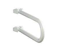 Wenko Barra Soporte Plegable Secura - Plegable, Aluminio, 53 x 21 x 10 cm, Blanco