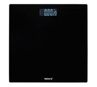 WENKO Báscula de baño LCD 28x28cm, negro