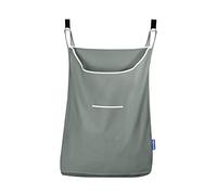 WENKO - Bolsa para colgar sobre la puerta con ganchos para baño, armario, ahorro de espacio, montaje en pared, 10 x 52 x 81 cm, salvia