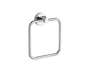 Wenko Bosio - Anillo toallero, de Acero Fino Inoxidable, 16 x 18 x 5 cm, Aspecto Brillante