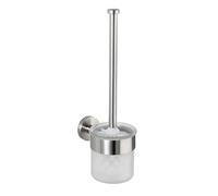 WENKO Inodoro abierto Bosio acero inoxidable mate incl. material de atornillado para montaje en pared Mate