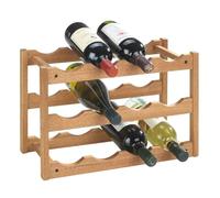 Wenko Botellero Norway - para 12 Botellas, Madera de Nogal, 42 x 28 x 21 cm, Nogal
