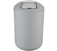 Wenko Cubo con tapa oscilante Brasil L gris 6,5 l a prueba de rotura Gris