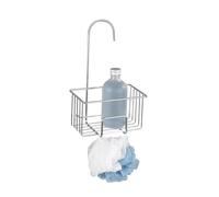 Wenko Carrito de ducha Mod, Milito cesta colgante organizador de baño acero inoxidable brillante estante de ducha cromado 18 x 28.5 x 13 cm plata