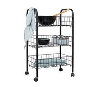 Wenko Carrito Multiusos Florenz Negro