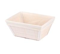 Wenko Cesta Bamboo M Blanca - Cesta para el baño, Bambú, 19.5 x 9 x 15 cm, Blanco