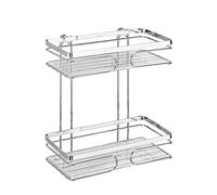 Wenko Cesto Doble Premium Acero INOX, Acero Inoxidable, 24 x 27 x 13.5 cm, Brillante