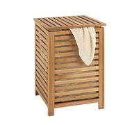 Wenko 18620100 Norway - Cesto para la colada de madera de nogal (45 x 65 x 45 cm