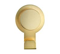 WENKO Colgador Blandas oro mate acero inoxidable - Gancho adhesivo sin taladrar, toallero, Acero inoxidable, 5 x 7.5 x 2.5 cm, Oro