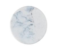 WENKO Colgador Melle aspecto mármol Ø 5 cm - Ganchos para atornillar, Poliresina, 5 x 3.8 x 5 cm, Blanco