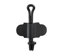 WENKO Colgador Nostalgia - Gancho para toallas, perchero, autoadhesivo, Acero, 6 x 8.5 x 5 cm, Negro