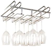 WENKO Colgador para copas interior armario cocina para 12 vasos Cromo brillante