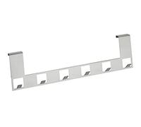 WENKO Colgador sobrepuerta Anzio acero inox, Acero inoxidable, 39 x 11 x 4.5 cm, Mate