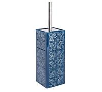 Wenko Cordoba Juego para El WC, Cerámica, Azul, 9.5x9.5x35 cm