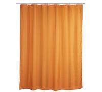 Wenko 20039100 - Cortina de Ducha con Efecto antimoho y Antibacterial, de poliéster, 180 x 200 cm, Color Naranja