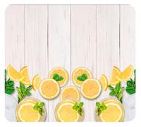 WENKO Cubierta grande de cocina con limones «Zitronen», cubierta de cocina para placas de vitrocerámica, vidrio templado, 56 x 50 cm, multicolor