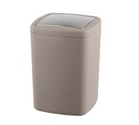 Cubo con tapa abatible Barcelona taupe 8.5 l