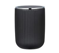 WENKO Cubo con tapa oscilante Agropoli S gris Capacidad: 2 l, Plástico, 14.5 x 20 x 14.5 cm, Gris