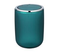 WENKO Cubo con tapa oscilante Agropoli S petrol Capacidad: 2 l, Plástico, 14.5 x 20 x 14.5 cm, Petróleo