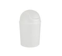 Wenko Cubo con Tapa oscilante Arktis 4,5 l - Blanco opalino Capacidad: 4.5 l, Polipropileno, 19.5 x 31 x 19.5 cm, Blanco