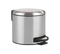 Wenko Cubo de Pedal 5 l. Leman, Gris, Metal, Blanco