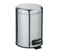 Wenko Cubo de Pedal para cosmética Leman Acero Inoxidable Brillante 5 l