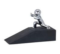 WENKO Cuña para la puerta Hercules, Goma, 10 x 6.5 x 4 cm, Negro