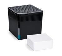 WENKO Deshumidificador Mod Cube, 500 g, para habitaciones de hasta 40 m³, previene moho y malos olores, sin electricidad, silencioso, recargable, negro