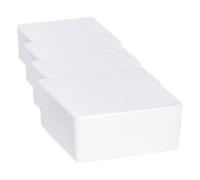 WENKO Deshumificador Cube 500 g para rellenar, Cloruro de calcio, 10 x 5 x 10 cm, Blanco (Paquete de 4)