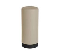 WENKO Dispensador de detergente Easy Squeez-e Taupe - Dosificador de jabón Capacidad: 0.25 l, Silicona, 6 x 14 x 6 cm, Taupe