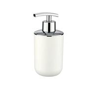 Wenko Dosificador jabón Brasil Blanco - a Prueba de Rotura Capacidad: 0.32 l, Plástico (TPE), 7.3 x 16.5 x 9 cm, Blanco