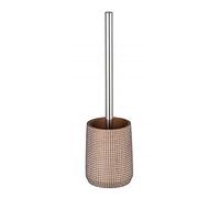 WENKO Escobillero Ohrid bronce - Portaescobillas para el WC, Poliresina, 10 x 37 x 10 cm, Bronce