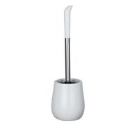 WENKO Escobillero Sydney blanco brillante cerámica - Portaescobillas para el WC, Cerámica, 12.5 x 39.5 x 12.5 cm, Blanco