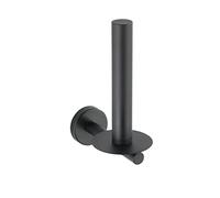 WENKO Bosio Portarrollos de acero inoxidable mate negro para montaje en pared Mate