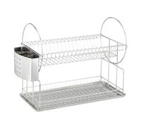 Wenko Escurreplatos Exclusiv Duo Soporte para Platos y Tazas Plata Mate