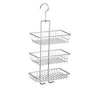 Nivala - Repisa para la ducha (3 bandejas, 2 ganchos, 22 x 50 x 13,5 cm)