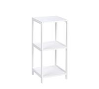 Wenko Estantería con 3 repisas Oslo - estantería para el baño, Madera, 36 x 76 x 36 cm, Blanco