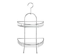Wenko Estantería Kuopio Cromo - 2 repisas, Acero, 28 x 46 x 15 cm, Cromo