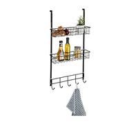 WENKO Estante para Puerta Negro