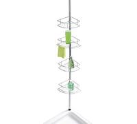 Wenko Estantería telescópica Dolcedo Acero INOX - Corbeille Extra Haute 7 cm, Acero Inoxidable, 31 x 65-275 x 23 cm, Brillante